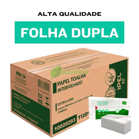 Papel Toalha Interfolha Extra Luxo Folha Dupla C 5000 Ipel CAIXA