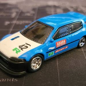 Custom Honda Civic Drag Race Hot Wheels Real Rider Swapped Jdm Import Etsy