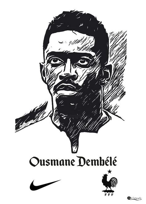 Portrait Ousmane Demb L Pintura Por Ankib Abdourraquib Artmajeur