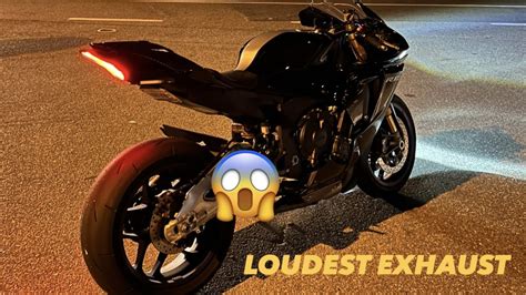 Putting The Loudest Exhaust On My Yamaha R M New Exhaust Youtube