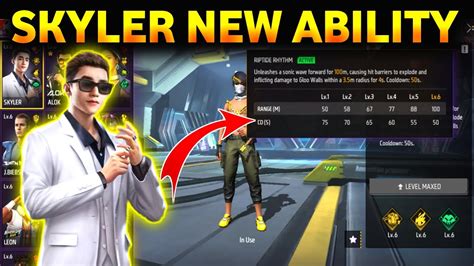 FREE FIRE SKYLER CHARACTER ABILITY SKYLER CHARACTER ABILITY SKYLER