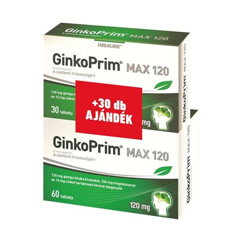 Walmark GinkoPrim Max 120 Mg Tabletta Pingvin Patika