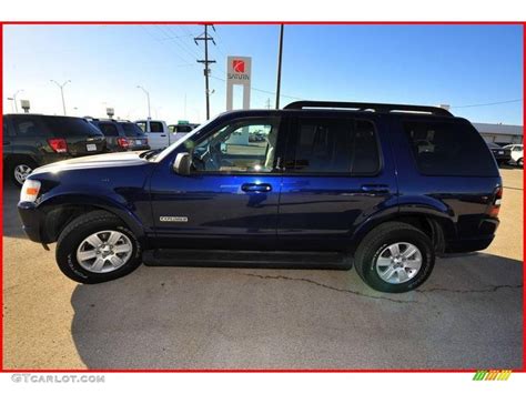 2008 Dark Blue Pearl Metallic Ford Explorer Xlt 4x4 2539721 Photo 2 Car Color