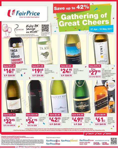 Ntuc Fairprice Gathering Of Great Cheers 27 April 10 May 2017 ~ Supermarket Promotions