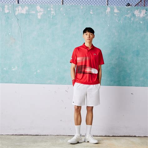 Lacoste Sport X Novak Djokovic Erkek Regular Fit Desenli K Rm Z Polo