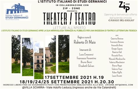 Theatre Teatro Letture All Aperto Art A Part Of Cult Ure