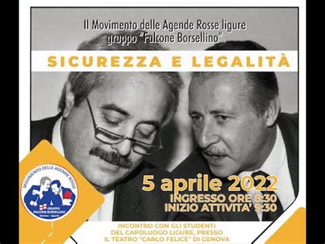 Sicurezza E Legalit Il Movimento Delle Agende Rosse Ligure Gruppo