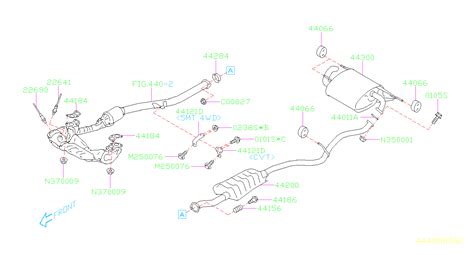 2019 Subaru Forester Limited Exhaust System Hanger - 44066AE001 - Genuine Subaru Part