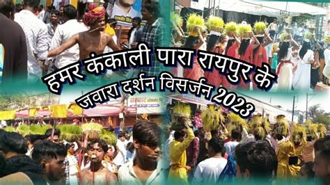 Hamare Raipur Shahar Ki Kankali Para Ka Jawara Darshan Visarjan Dekhne