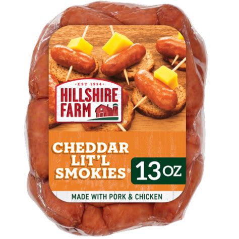 Hillshire Farm Cheddar Lit L Smokies Smoked Sausage 13 OZ Frys