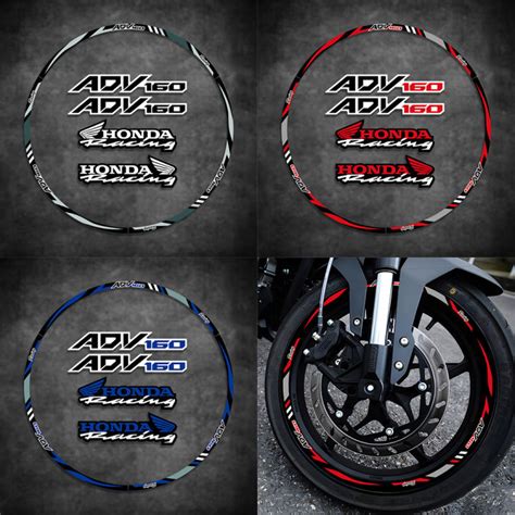 For Honda ADV160 ADV 160 Motorcycle Wheel Sticker Rim Stripe Tape Decal