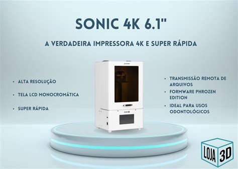 Impressora 3d De Resina Sonic 4k Phrozen Treinamento Ao Vivo Grátis Loja 3d