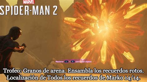 Marvel s Spider Man 2 Trofeo Granos de arena Localización de Todos