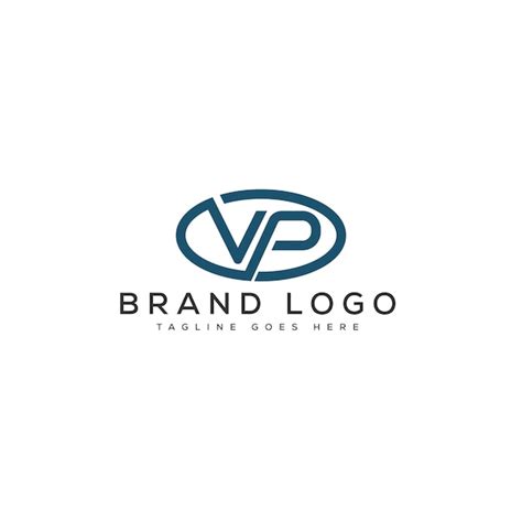 Diseño de la plantilla vectorial de la letra del logotipo VP para la