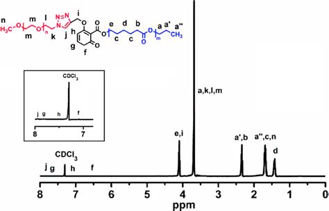 1 H Nmr Spectrum Of Mpeg B Pcl Download Scientific Diagram