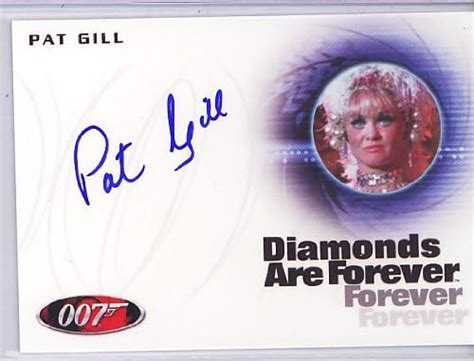 James Bond 50th Anniversary Series 2 Pat Gill Anniversary Style Autograph Card At Amazon S