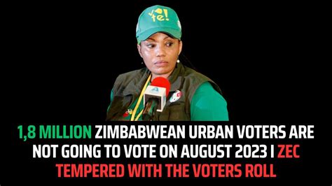 1 8 Million Zimbabwean Urban Voters Are Not Going To Vote ZEC