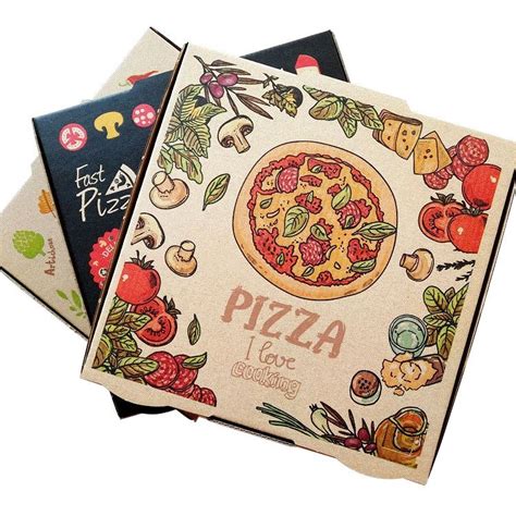 High Quality Custom Logo Paper Pizza Box Custom Printed Corrugated