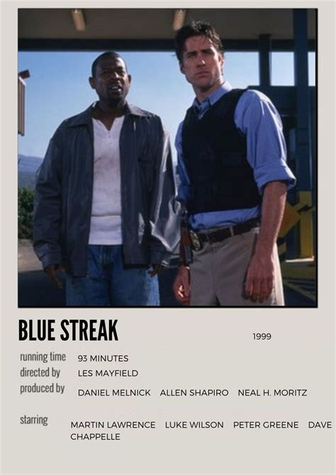 Blue Streak Polaroid Movie Poster Cientificos Forense