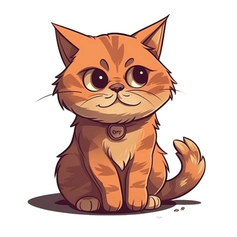 Cat Cartoon Character Clipart 23369096 Png