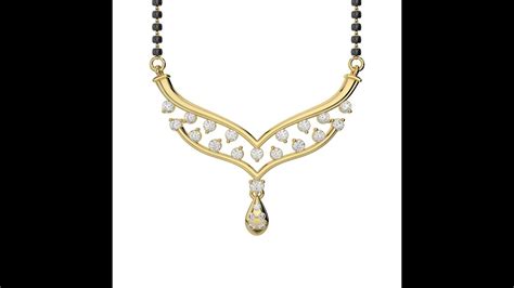 AGnSons YGold Mangalsutra Necklace DNC 2187 YouTube