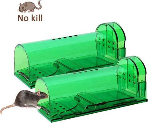 Pechty Humane Mouse Trap 2 Pack Reusable Rodent Trap No Kill Mice Live