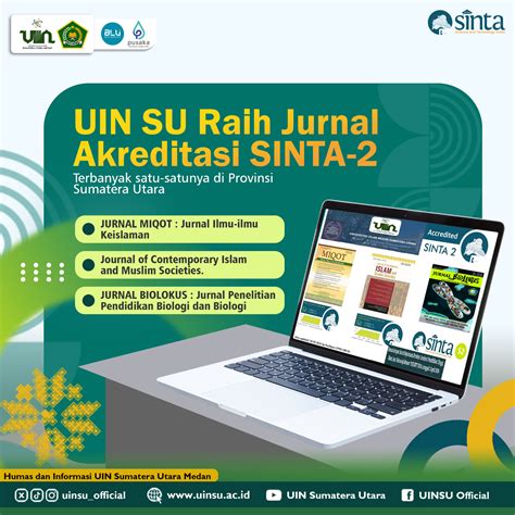 Uin Su Raih Jurnal Akreditasi Sinta Terbanyak Satu Satunya Di