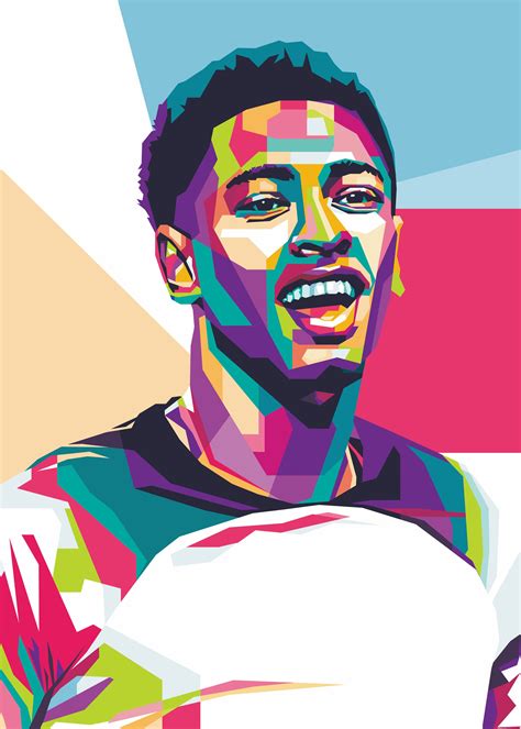 Jude Bellingham Wpap Art Pop Art Portraits Bellingham