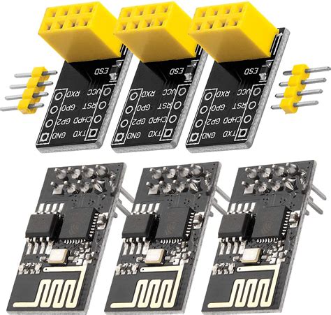 AZDelivery 3 X ESP8266 01S ESP 01 Wlan WiFi Module Met Breadboard