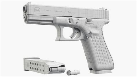 Modelo 3d Gun Glock 17 Gen 5 Turbosquid 1886990