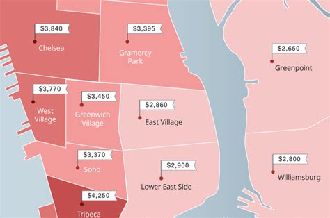 New York City Neighborhood Rent Prices Mapped Fall 2018