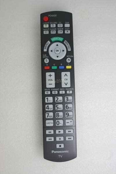 Panasonic Plasma Tv Remote Control N2qayb000486 For Tc P54vt25 Tc