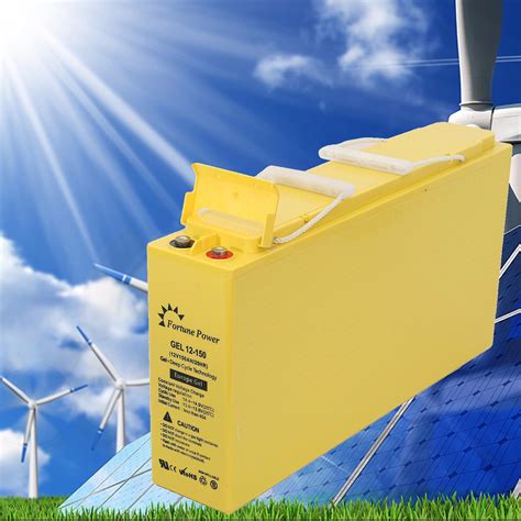 Deep Cycle Solar Storage Battery Gel 12v 100ah Lead Acid Batteries China Front Terminal