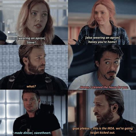 The Avengers Movie Scene With Captain America And Iron Man Talking To