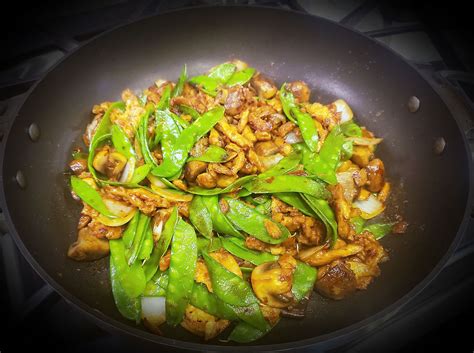 Chick N Snow Peas Stir Fry