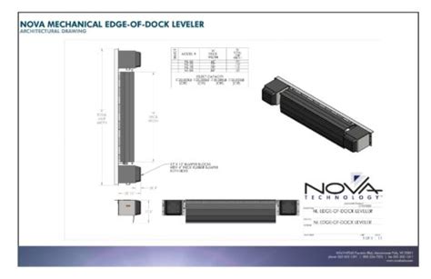 Nova Mechanical Edge Of Dock Leveler Architectural Drawing Nova