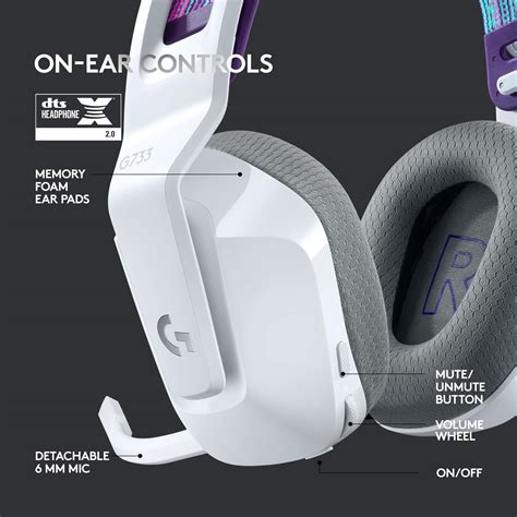 Logitech G733 LIGHTSPEED Wireless DTS Headphone:X V2.0 Gaming Headset ...