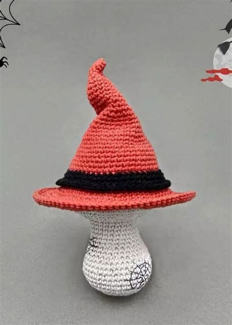 Free Crochet Halloween Mushroom Pattern Step By Step Clairea Belle Makes