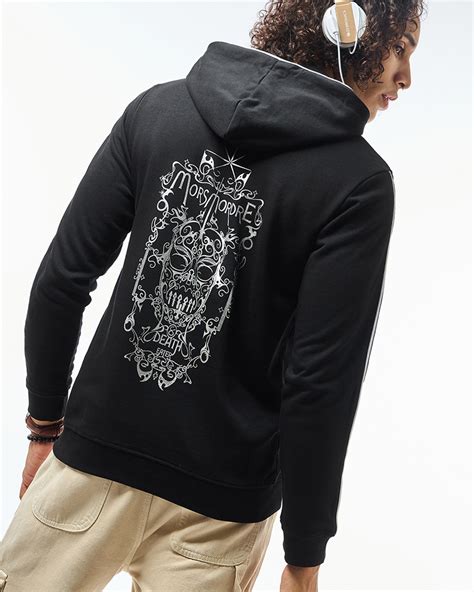 Buy Mens Black Death Eater Graphic Printed Hoodies Online At Bewakoof