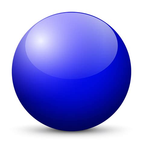 Dark Blue Colored Sphere Orb With Shiny Glossy And Gleaming Surface