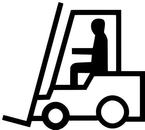 Svg Work Forklift Transporter Sign Free Svg Image And Icon Svg Silh