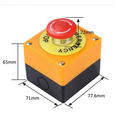Boton Tipo Hongo Parada De Emergencia