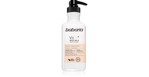 Babaria Vitamin E Leche Corporal Hidratante Para Pieles Secas Notino Es