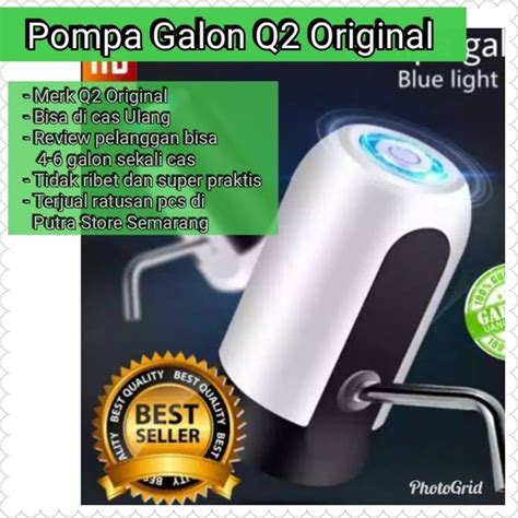 Jual Pompa Galon Elektrik Q2 Original Cas Water Dispenser Pompa Air