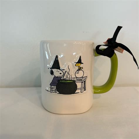 Rae Dunn Dining Rae Dunn Peanuts Snoopy Woodstock Halloween Mug New