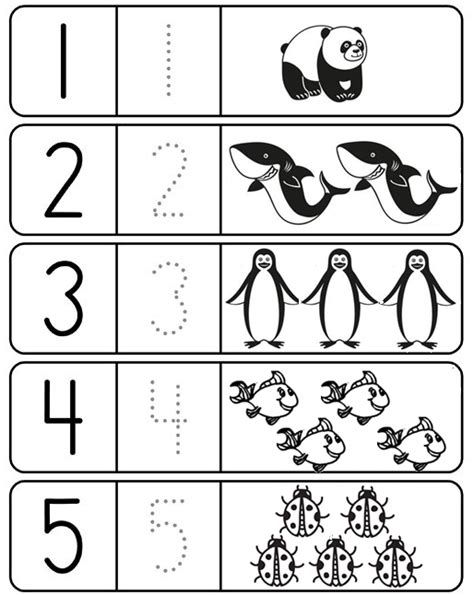 Kindergarten Math Worksheet Numbers 1 10 Olympiad Tester