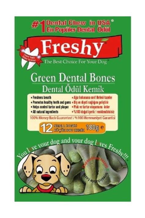 Freshy Green Dental Bones A Z Kokusu Nleyici K Pek D L Kemi I K K