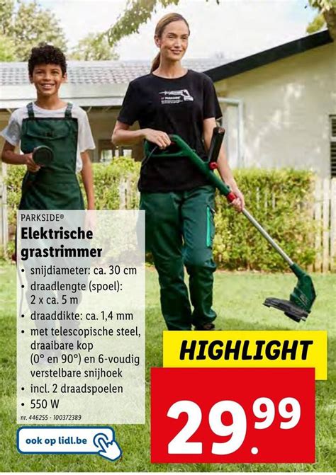 PARKSIDE Elektrische Grastrimmer Nr 446255 100372389 Promotie Bij Lidl