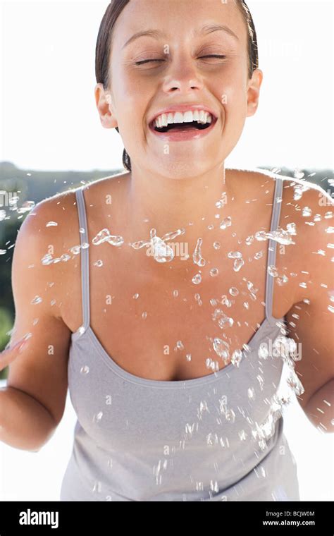 Splashing Face With Water High Resolution Stock Photography And Images