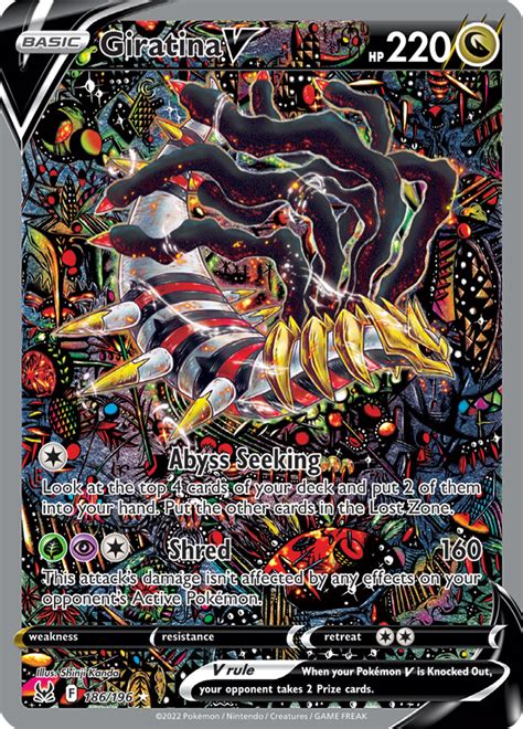 Giratina V 186 196 Lost Origin Alternate Art Ultra Rare Shady Bloom